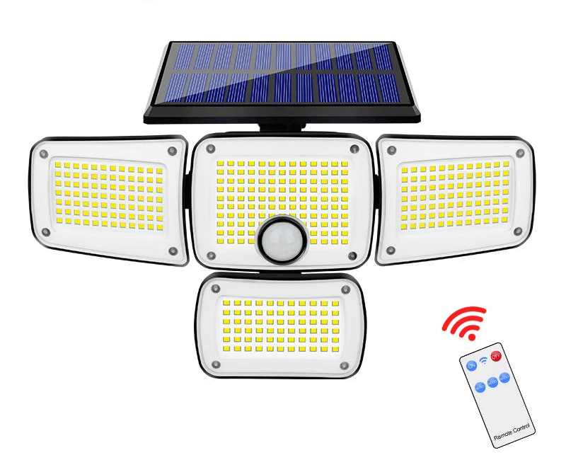 applique murale exterieur solaire 346led