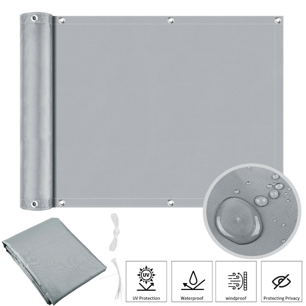 brise-vue-balcon-gris-puissant-Anti-UV