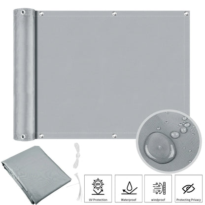 brise-vue-balcon-gris-puissant-Anti-UV