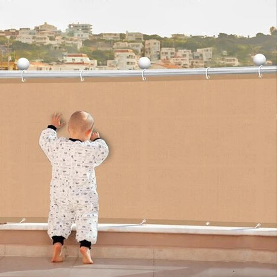 brise-vue-balcon-jaune-puissant