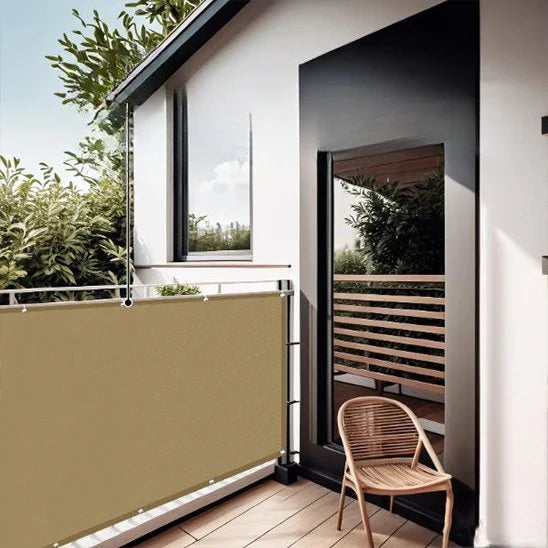 brise-vue-balcon-jaune-puissant