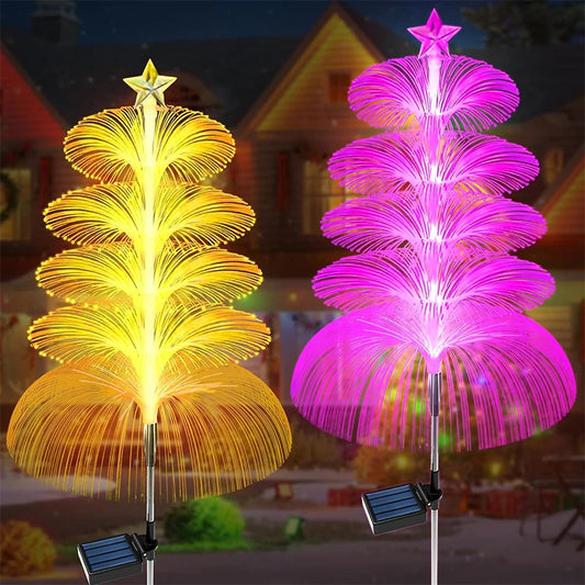 éclairage solaire extérieur LED multicolore ambiance jardin nuit