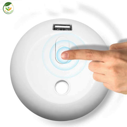 Diffuseur huiles essentielles blanc avec bouton de contrôle tactile pour une ambiance apaisante et relaxante
