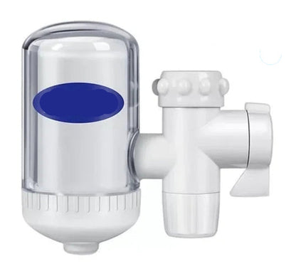 Filtre eau robinet compact avec design transparent pour une filtration efficace de l'eau potable et un raccord facile
