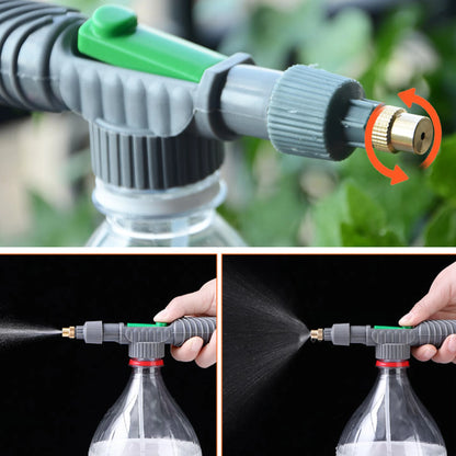 Pompe haute pression jardin avec un embout réglable, idéale pour arroser les plantes avec efficacité