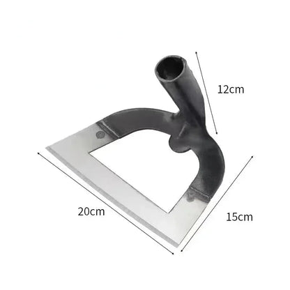 Houe de jardinage professionnelle avec une lame en acier, dimensions 20cm x 15cm, idéale pour le jardinage