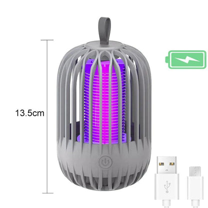 Lampe anti moustiques BIONICCO2 de 13,5 cm avec éclairage violet et port USB pour une protection efficace contre les insectes