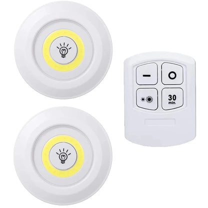 Set de 6 lampes LED dimmables avec télécommande, parfaites comme lampes LED pour cuisine et éclairage doux