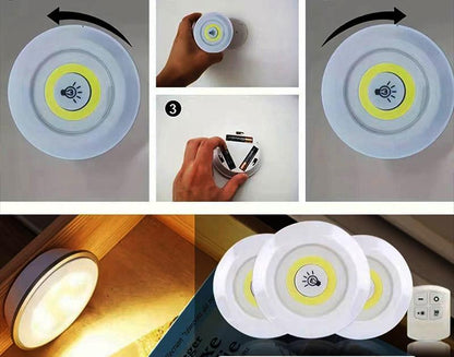 Set de 6 lampes LED dimmables avec contrôle à distance, idéales comme lampes LED pour cuisine et ambiance chaleureuse
