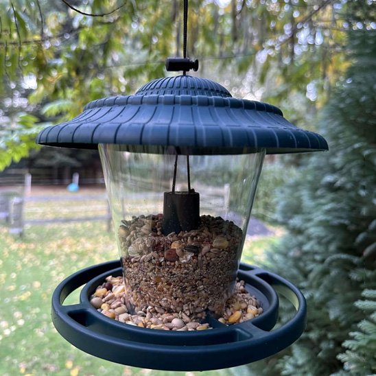 Mangeoire oiseaux GRIS