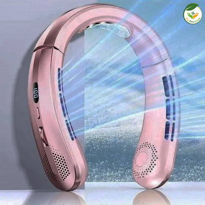Ventilateur silencieux KOMFORT™ en rose, design innovant avec airflow réglable pour un confort optimal