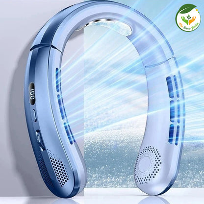 Ventilateur silencieux KOMFORT™ portable en bleu avec fonction réglable, idéal pour un confort rafraîchissant