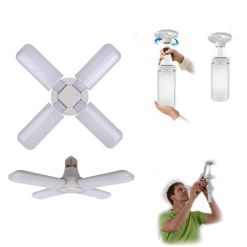 Plafonnier LED pliable avec eclairage multicolore moderne 