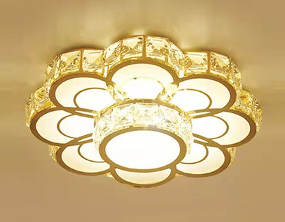 Plafonnier LED créatif élégant avec motifs floraux pour une décoration intérieure moderne, apportant une lumière chaleureuse et esthétique.