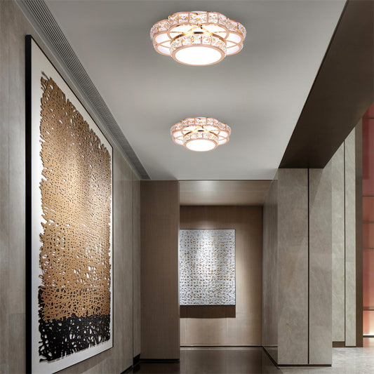 Plafonnier LED Cristal Design Elegant pour Decor Modern