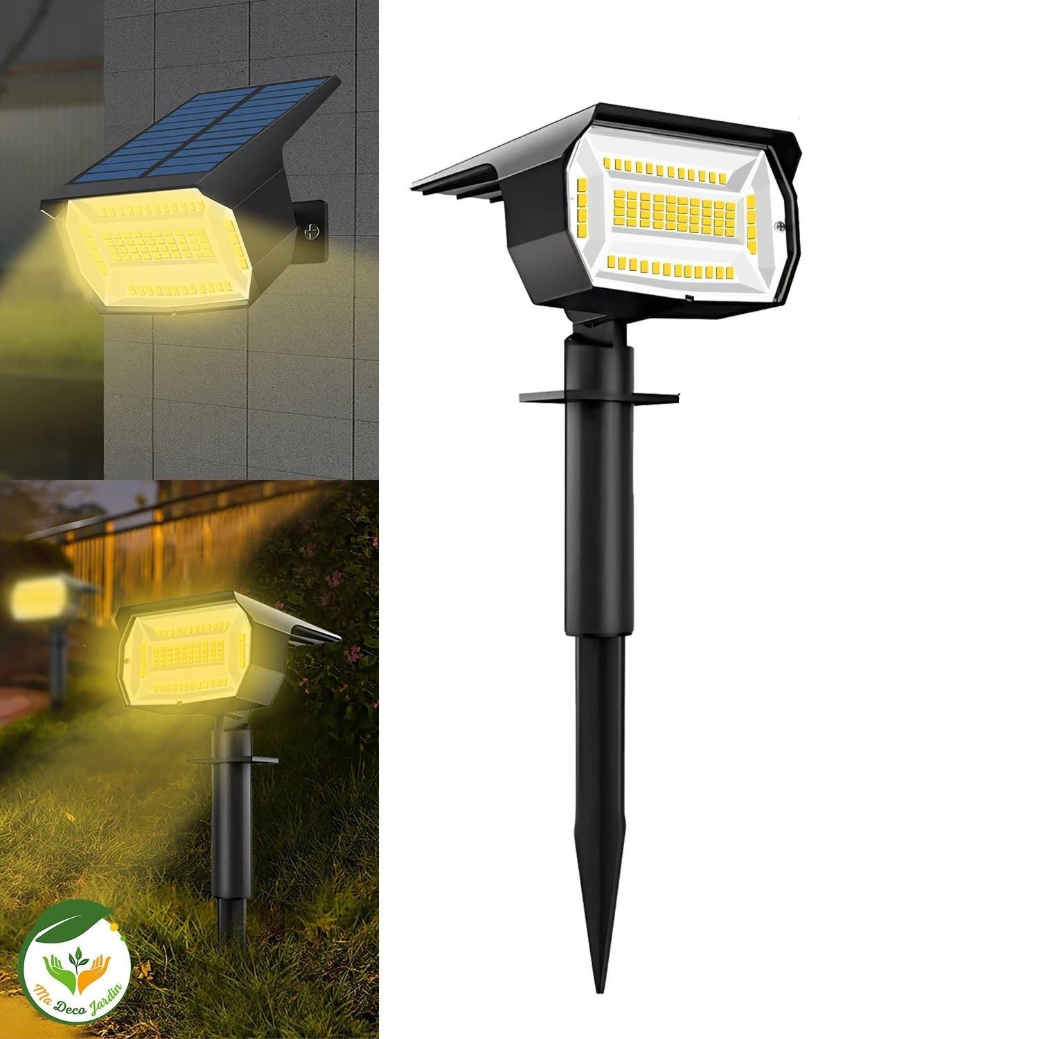 projecteur led jaune 72led