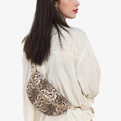 Sac banane tendance femme | Motif leopard elegant