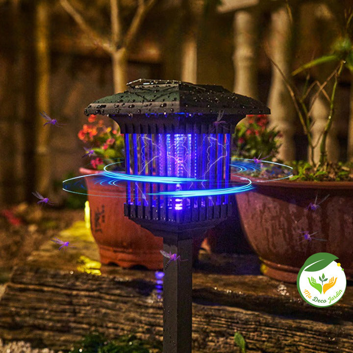 Acheter Lampe solaire anti-moustique Lampe anti-moustique de jardin Lampe  anti-pluie extérieure LED Lampe à lumière violette Choc électrique Anti- moustique